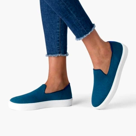 Rothy's Shoes - Rothy's The Slip On Sneaker in Teal Retired Size 9 NWOB